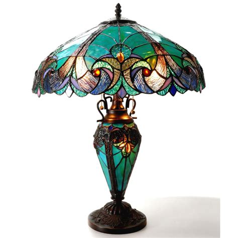 Cal Lighting Bo-2807tb 150w 3 Way Deer Resin Table Lamp With Leathrette Shade. . Tiffany lamps ebay